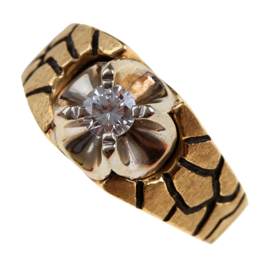 14k gold diamond ring