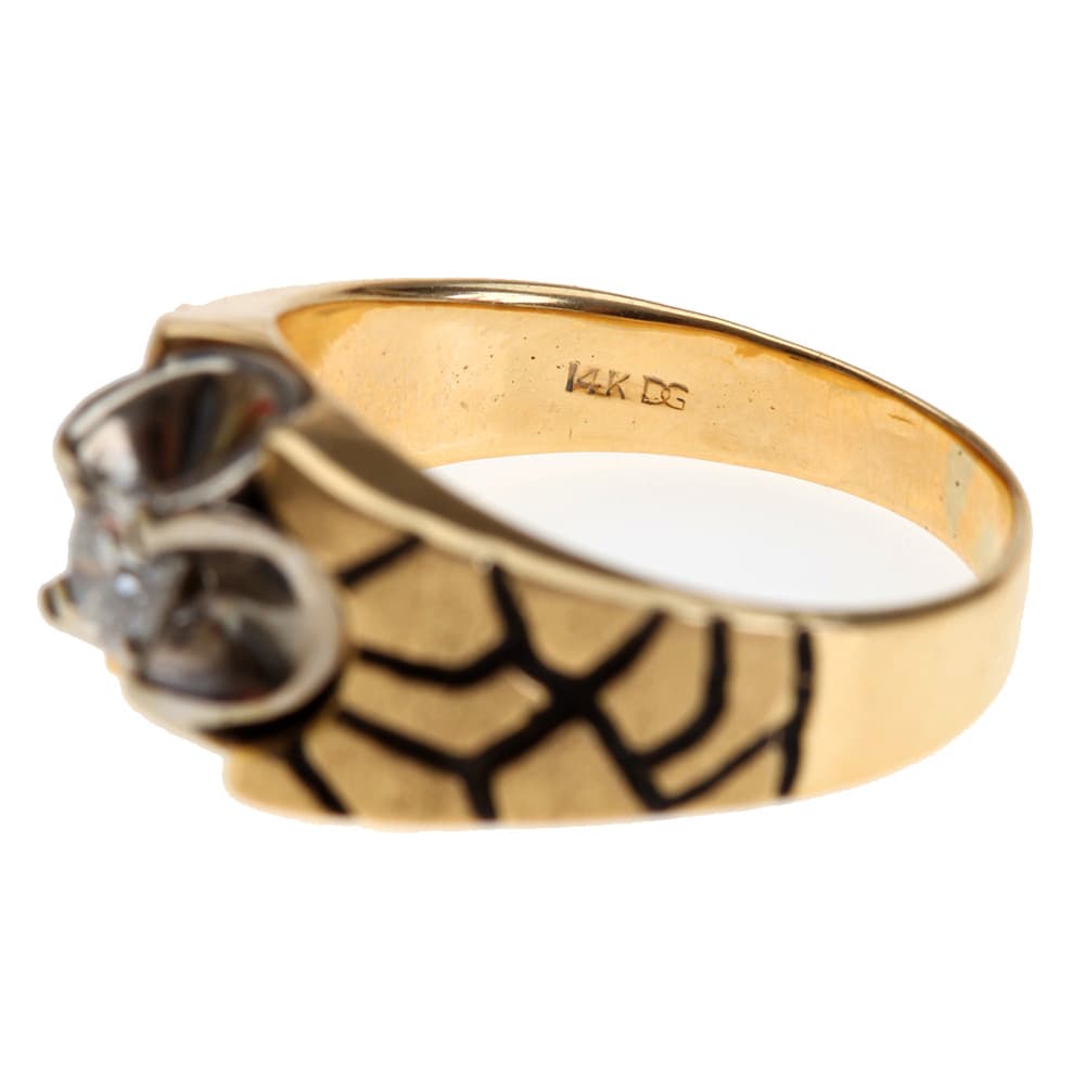 14k gold diamond ring