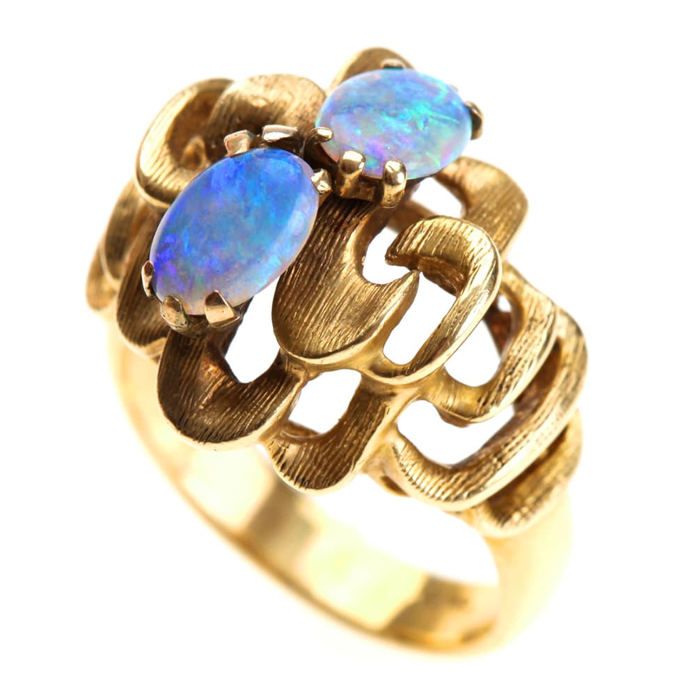 Opals 14K Gold Ring