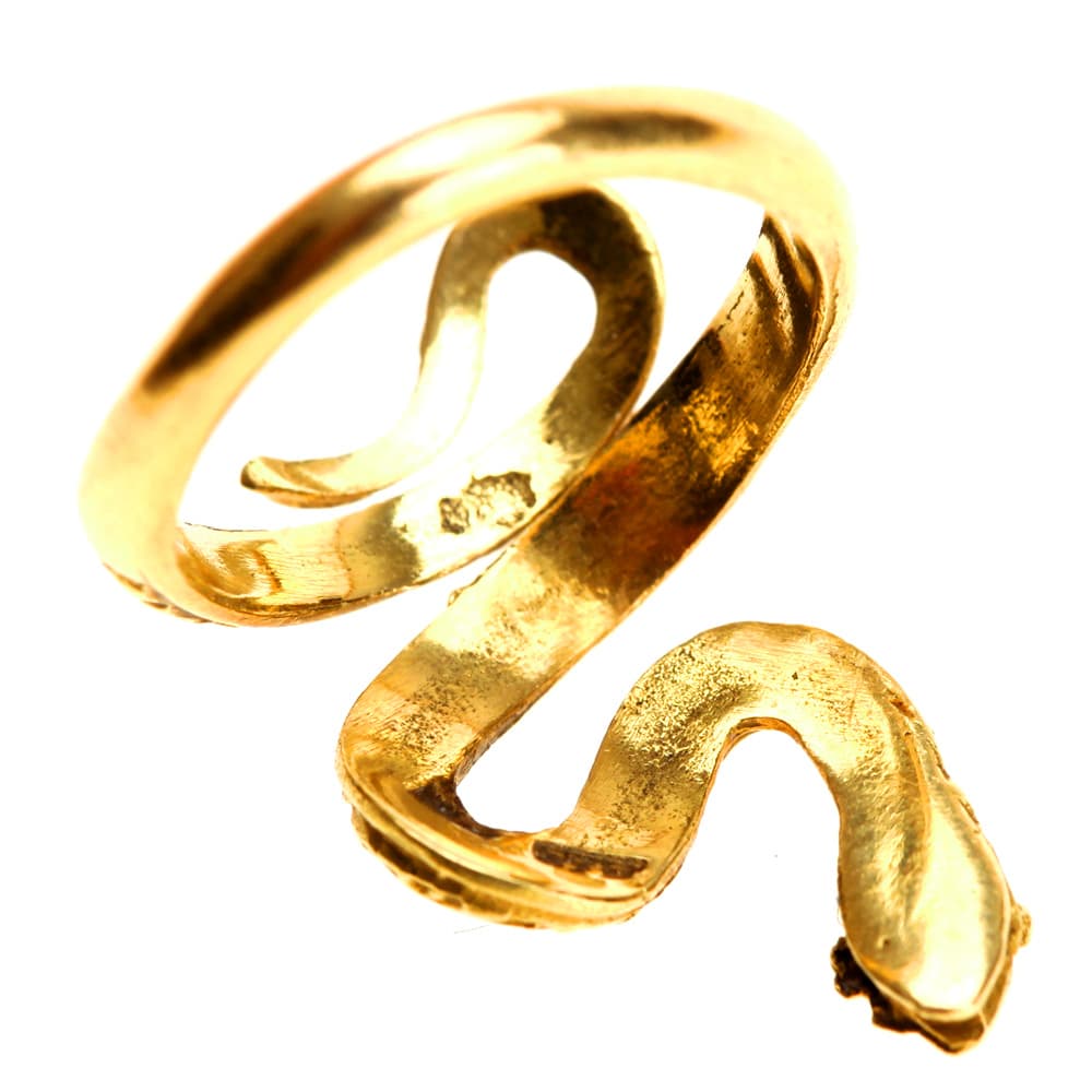18k Gold Snake Ring