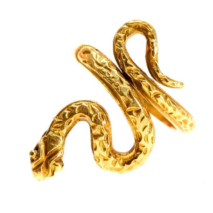 18k Gold Snake Ring