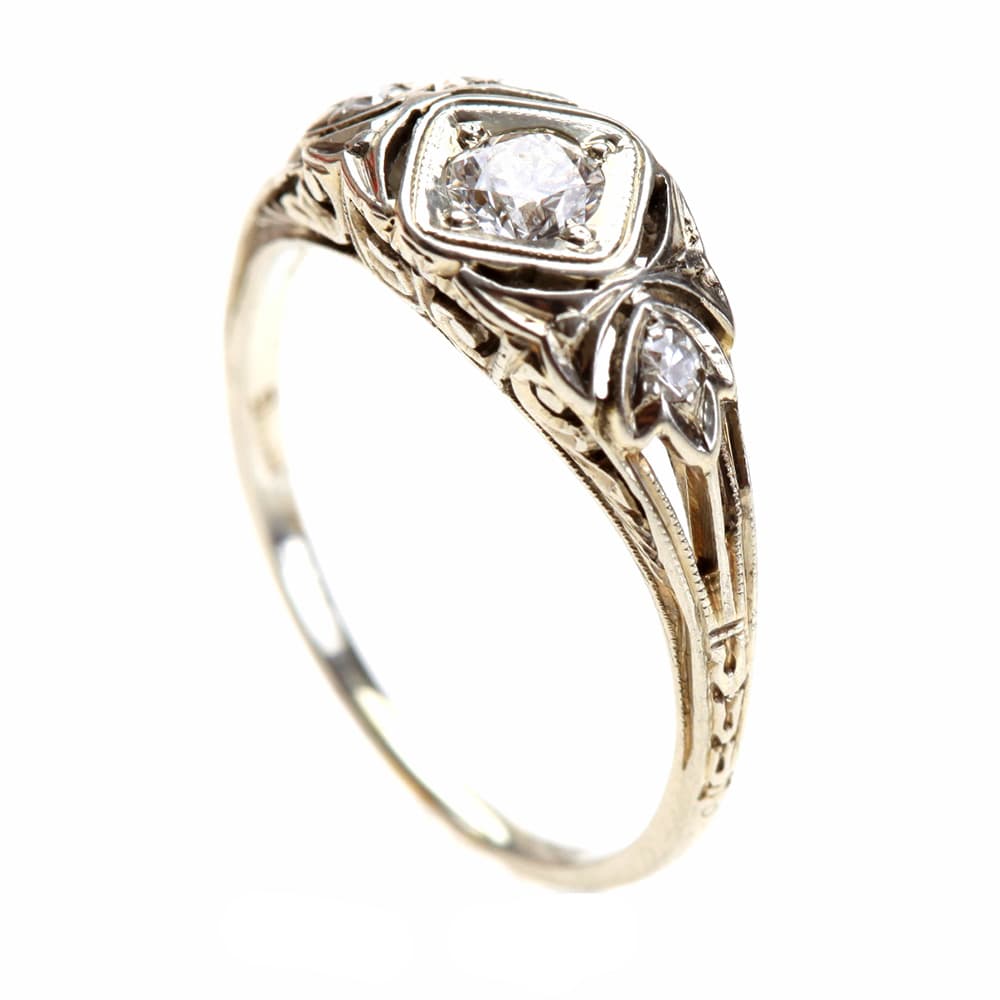Diamond White Gold Ring