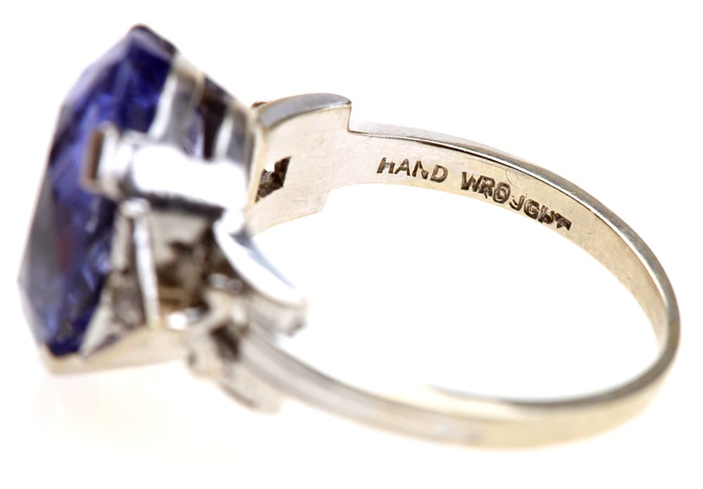 Aquamarine, Diamond & White Gold Ring