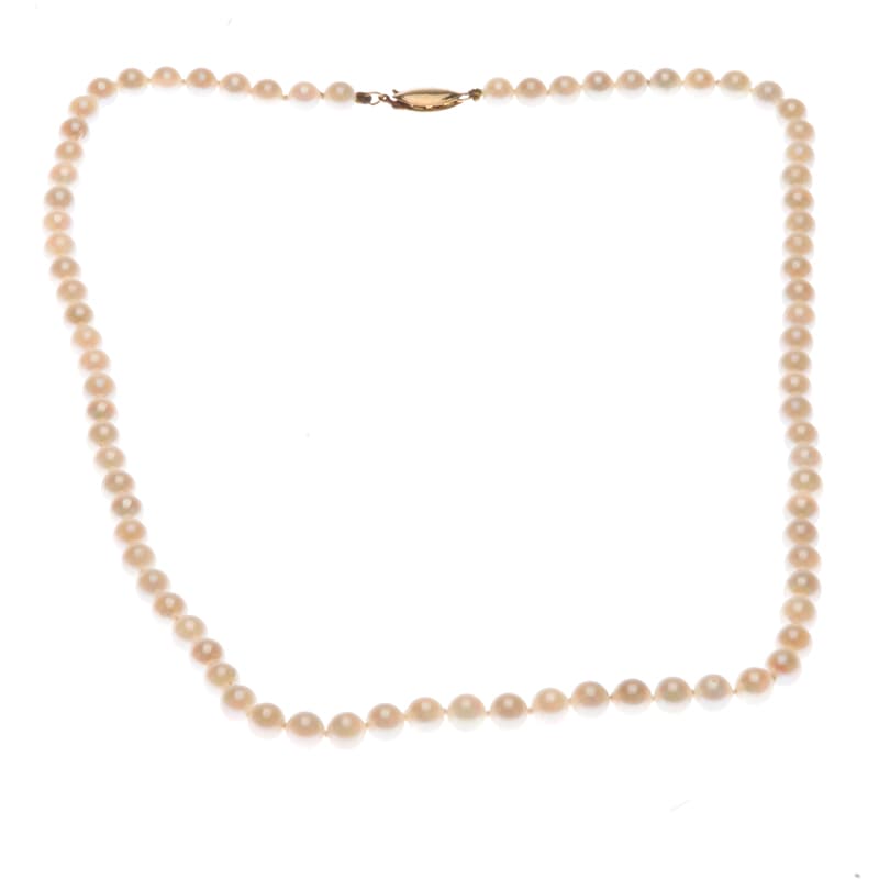 White Akoya Pearl Necklace