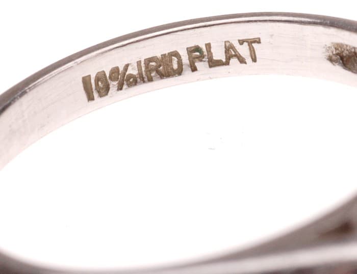 Antique Platinum Engagement Ring Mount Setting