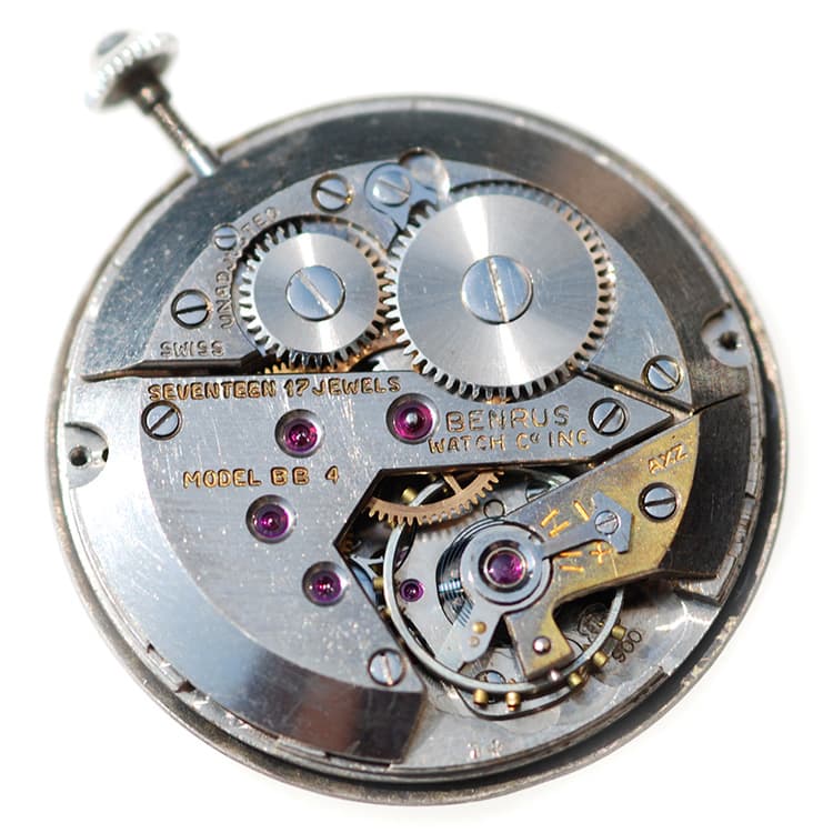 Benrus 14K Solid Gold Diamond Wrist Watch