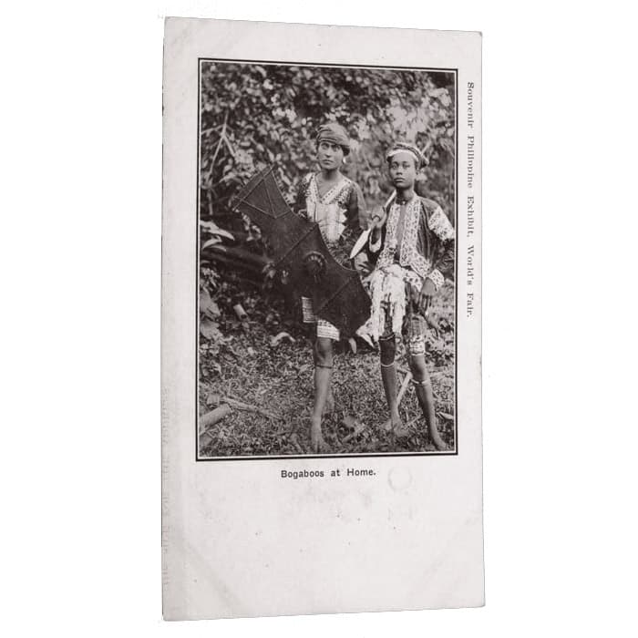 Sold - Bogaboos at Home Postcard  St. Louis World's Fair Philippines Exhibit