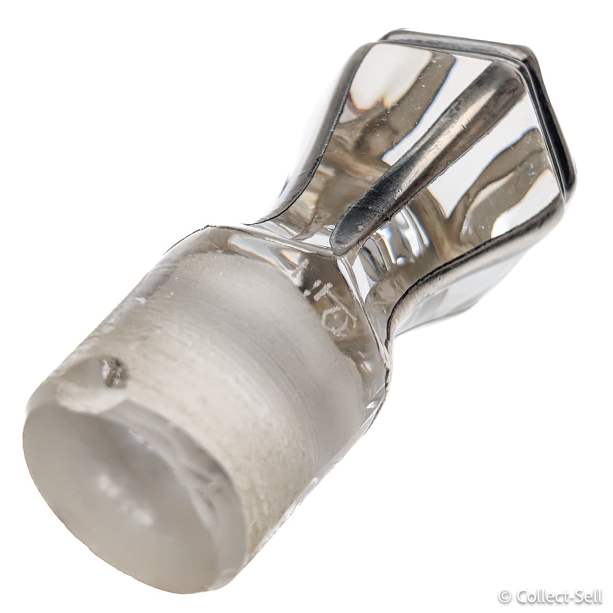 Antique Art Nouveau Silver Overlay Cruet stopper