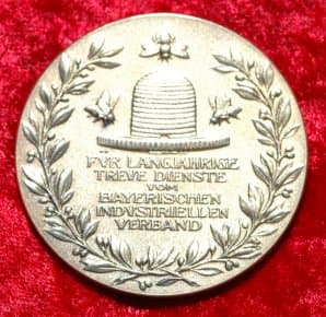 Gold Bavarian Industry Association Loyal Service Medal