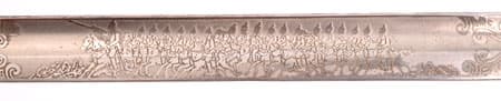 Imperial German Engraved Sword Baden Dragoon Regiment 21