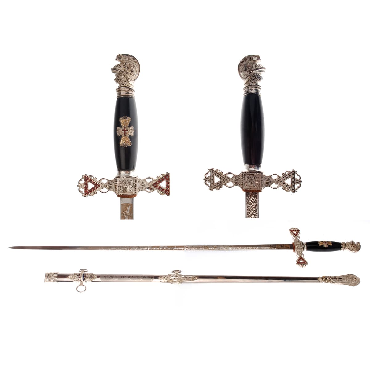 Knights Templar Ceremonial Sword with Scabbard