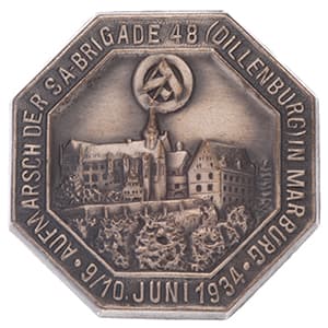 1934 Dillenburg SA Brigade 48 Rally Badge