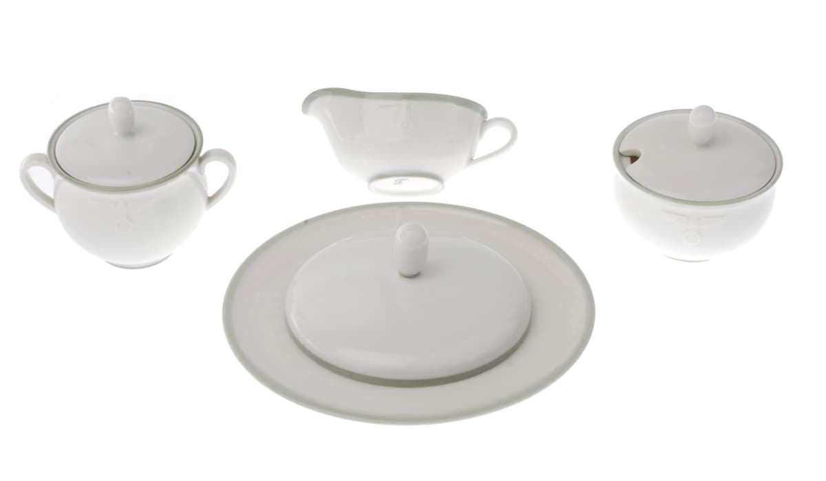 NSDAP Fürstenberg Embossed Porcelain Tableware Set