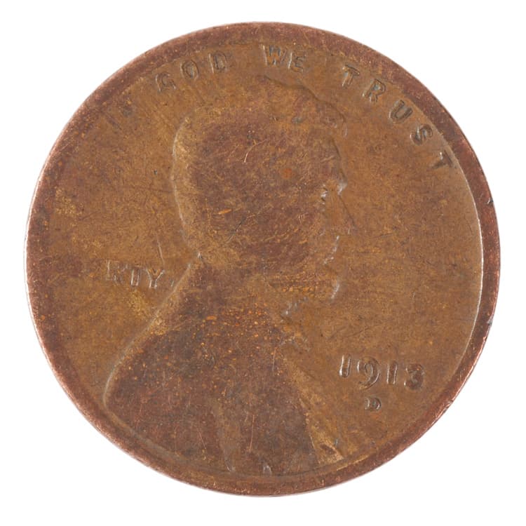 1913 D Wheat Cent Penny