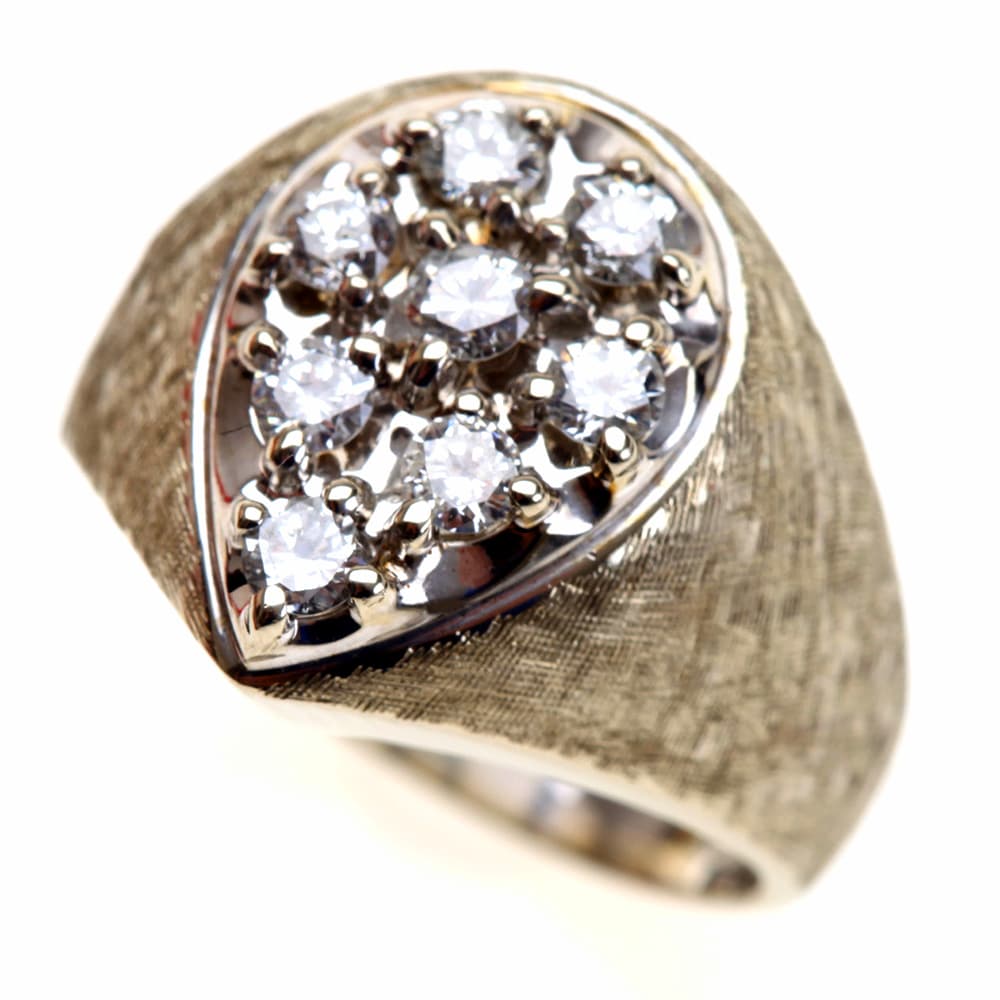 Diamonds in 14K White Gold Ring