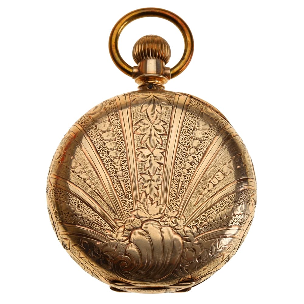 Hampden 18 Size in 18k Gold B.W.C. Co. Hunters Case