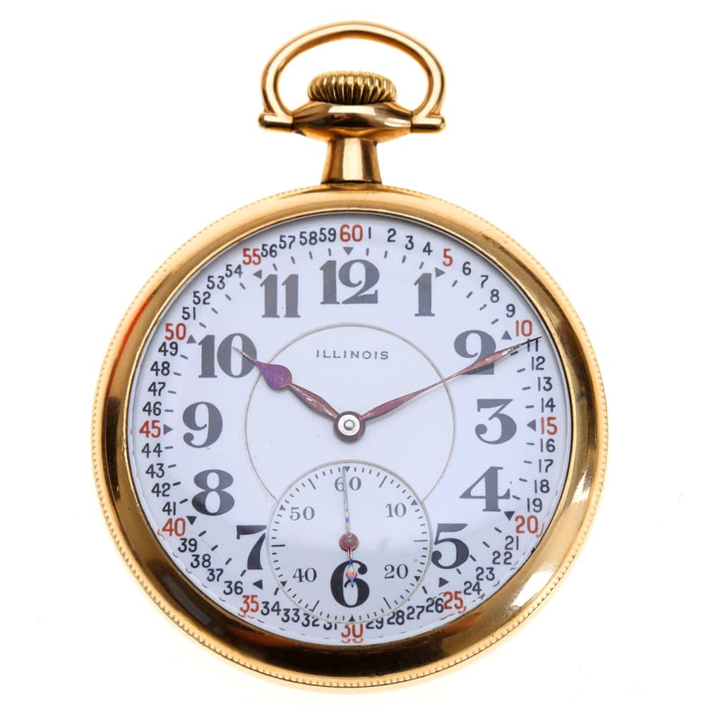 Illinois A. Lincoln 21 Jewel 16 Size Model 9 Pocket Watch, Circa 1915