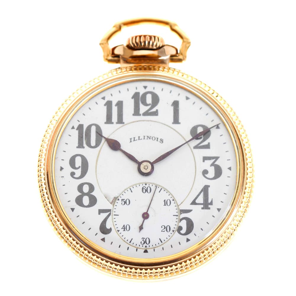 Illinois Type III 60 Hour Bunn Special Model 14 Railroad Pocket Watch