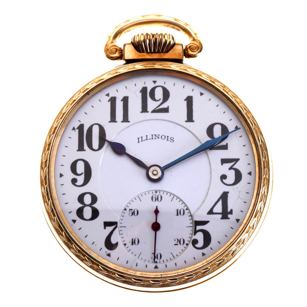 Illinois Bunn Special 16s 21j Model 9 Railroad Pocket Watch