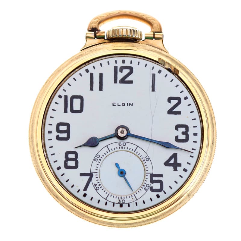 Elgin BW Raymond 16 Size 21 Jewel Grade 478 Railroad Pocket Watch Dial