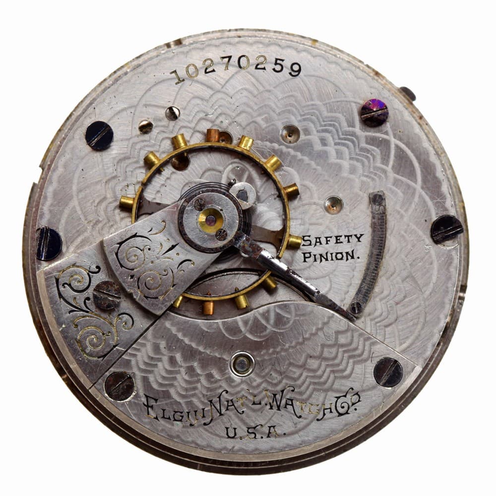 Elgin 18s 7j Grade 207 Model 4 Hunting Lever Set Nickel Movement