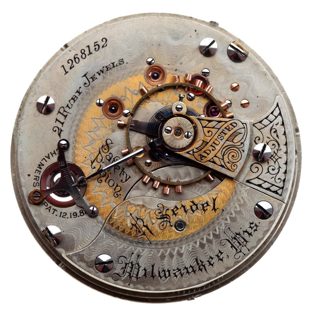 Seidel Private Label Illinois 18s 21j Adjusted Hunting Lever Set Two-Tone Railroad Grade Movement