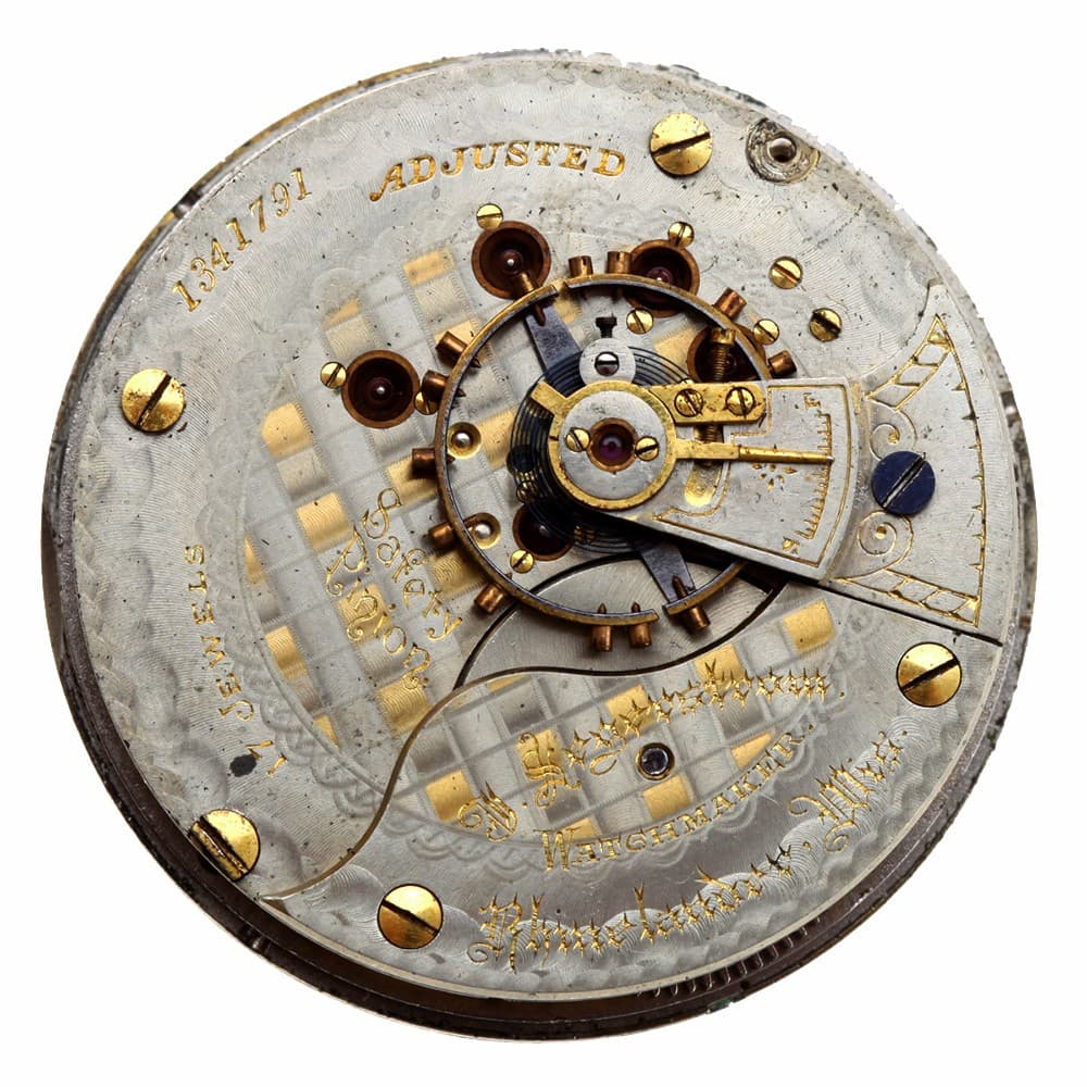 Segerstrom Private Label Illinois 18s 17j Grade 64 Adjusted Hunting Lever Set Railroad Grade Movement