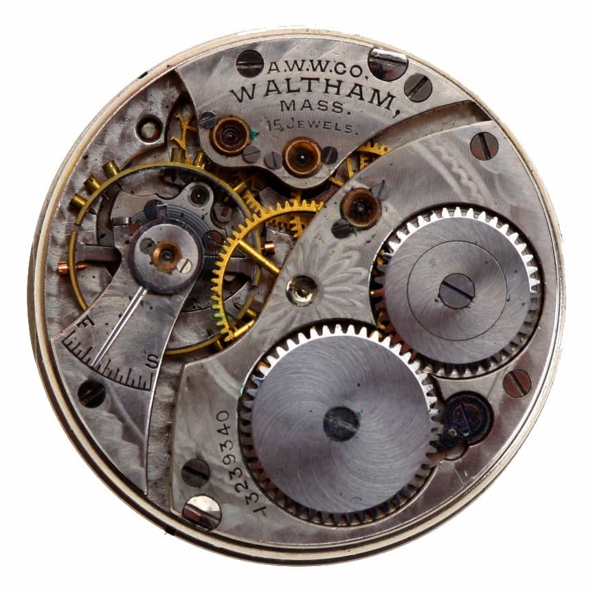 Waltham 0s 15j Grade 115 Hunting Pendant Set Movement