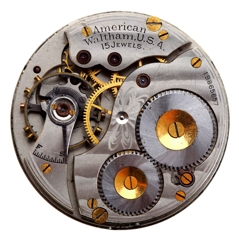 Waltham 17s 15j Grade 611 Openface Pendant Set Nickel Movement