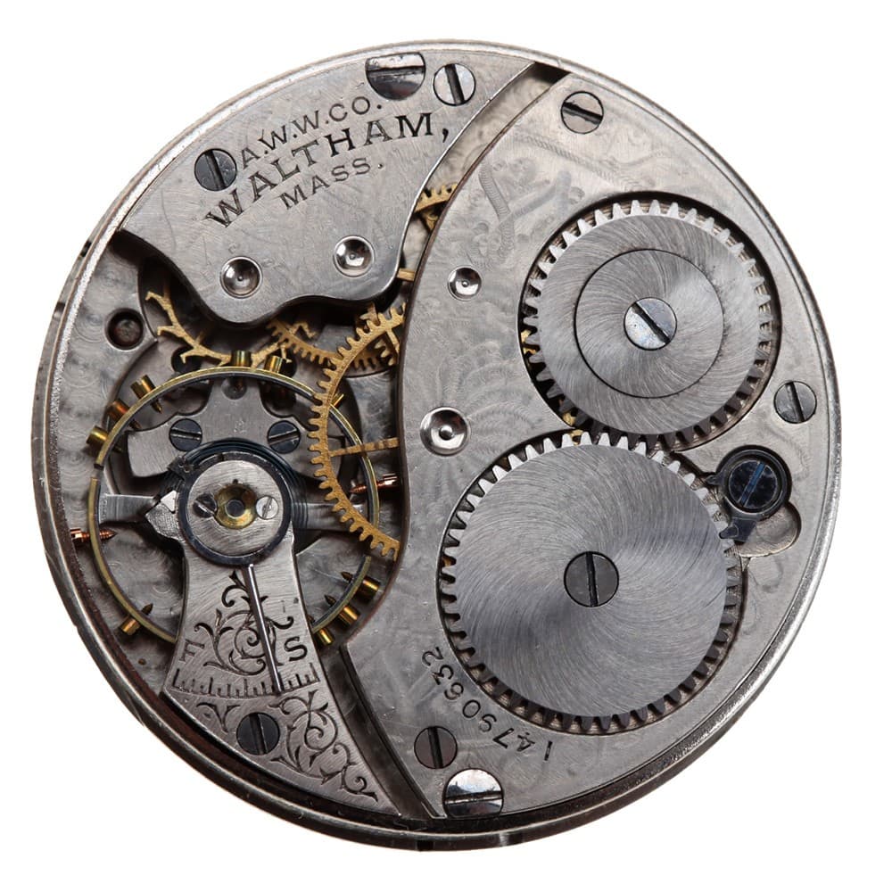 Waltham 0s 7j Grade 161 Hunting Pendant Set Nickel Movement