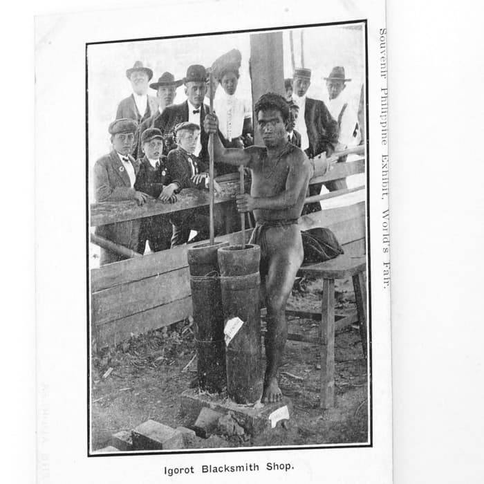 Igorot Blacksmith Shop Postcard - Close Up