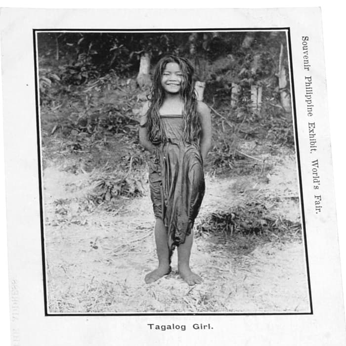 Tagalog Girl Postcard - Close Up