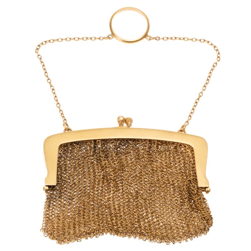 14K Gold Mesh Evening Purse, Made for Tiffany & Co.